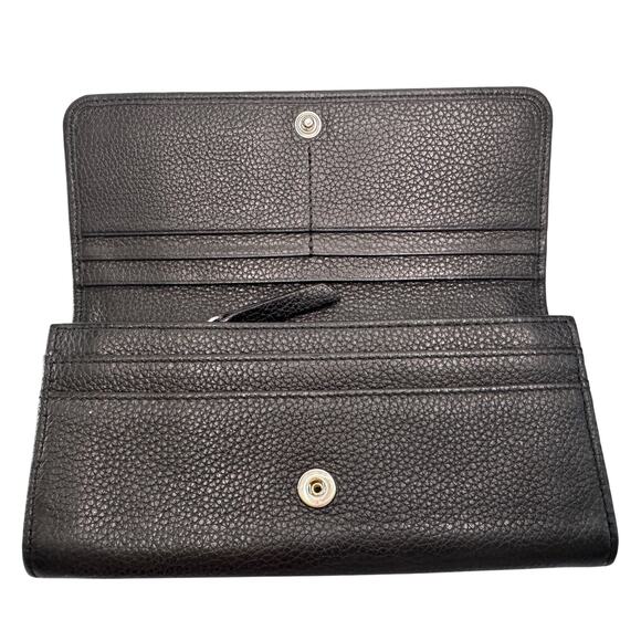 Jimmy Choo Star Studded Nino Long Wallet Black Leather - Picture 2 of 15